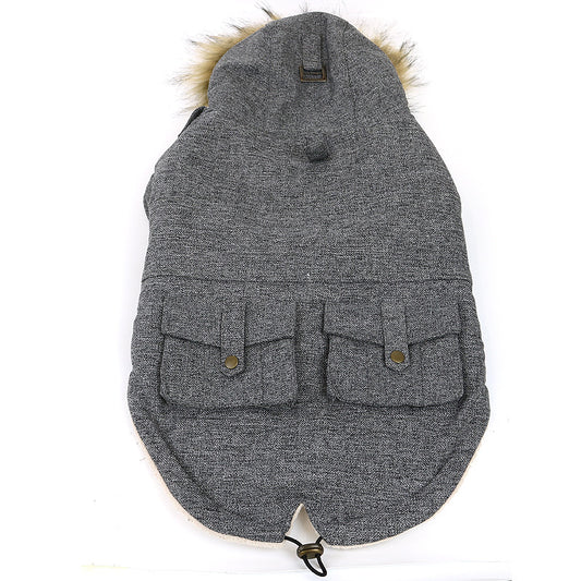 High-Grade Thermal Cotton Pet Clothes – Warm Winter Cozy Jacket for Dogs & Cats